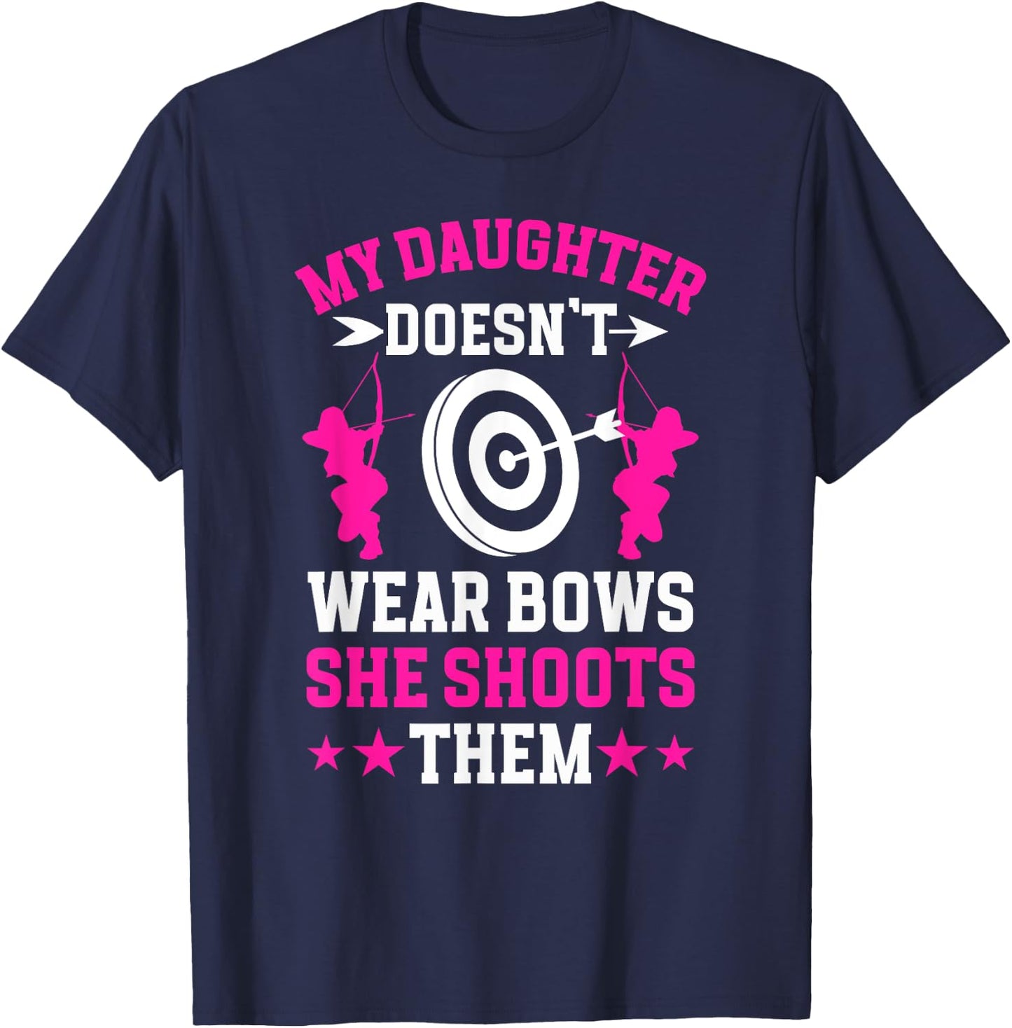 My Daughter Archery Mom Of An Archer Mother Archery Mama T-Shirt - T-Shirt | Navy