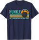 Hunkle Funny Uncle Gift Hunky Uncle Swole Meme Body Builder T-Shirt - T-Shirt | Navy