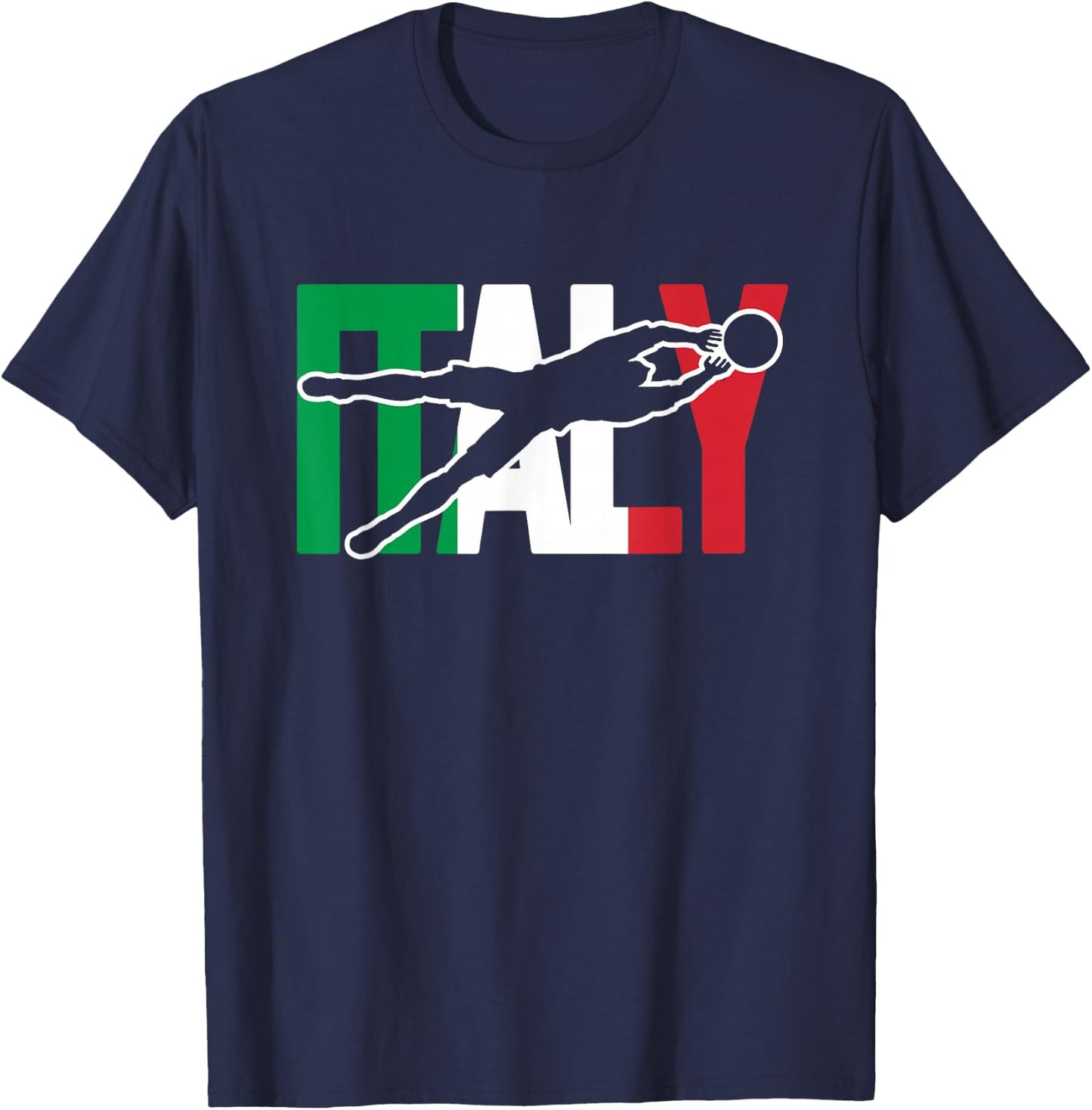 Italy Soccer Jersey Italia Azzurri Gifts for Italian Soccer T-Shirt - T-Shirt | Navy