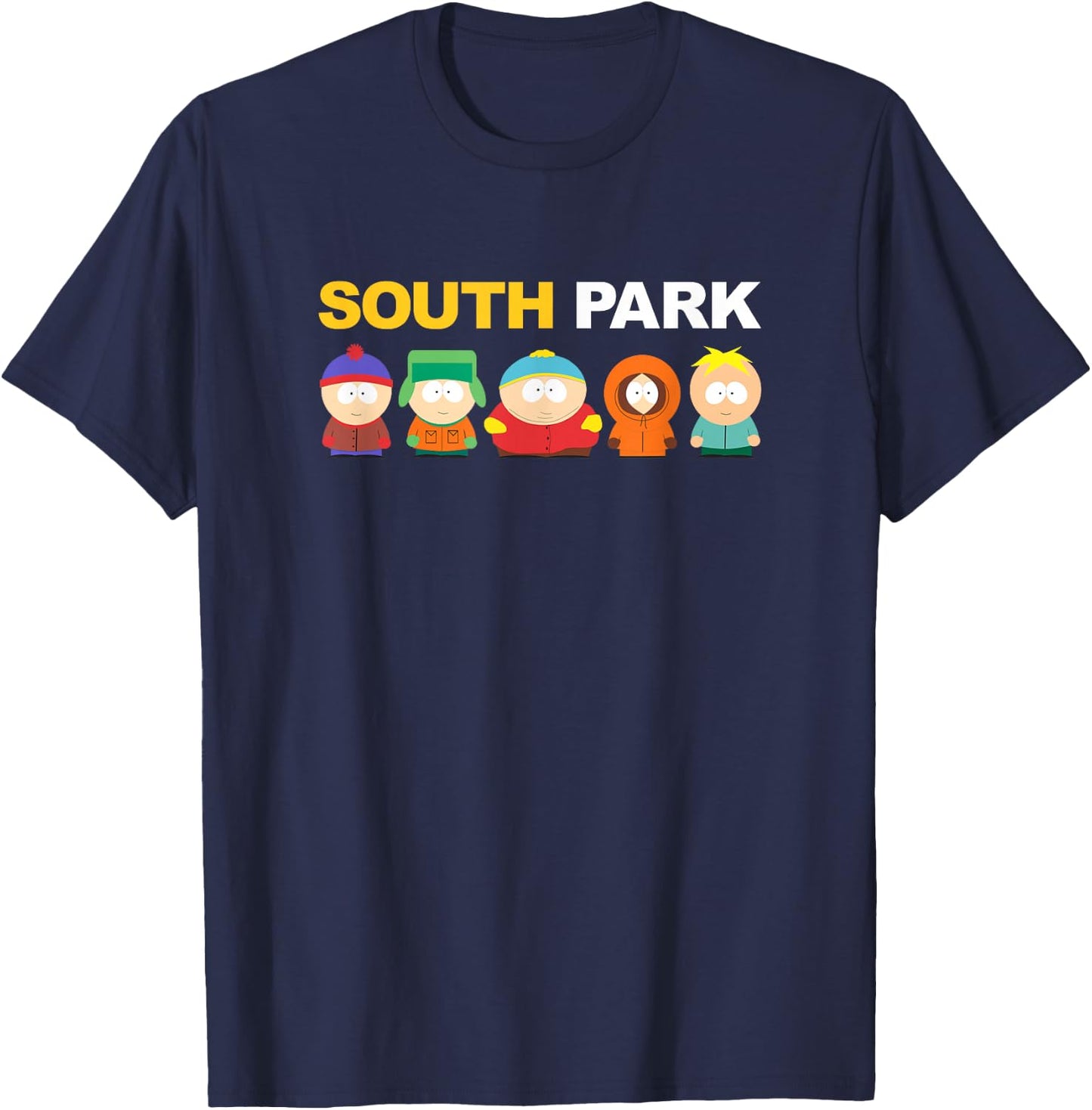 South Park Gang Under Logo T-Shirt - T-Shirt | Navy