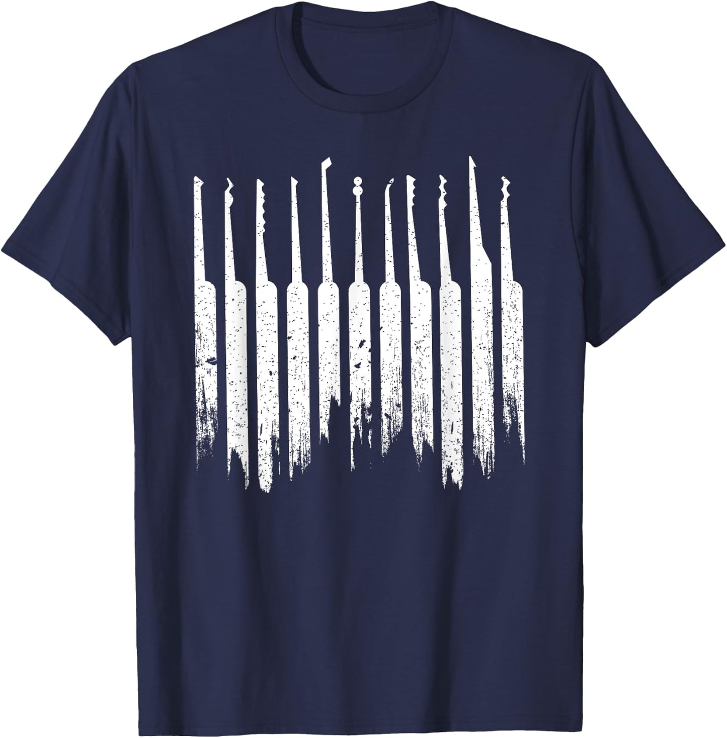 Lock Pick Tools - Lock Picking - Lock Picker and Locksmith T-Shirt - T-Shirt | Navy