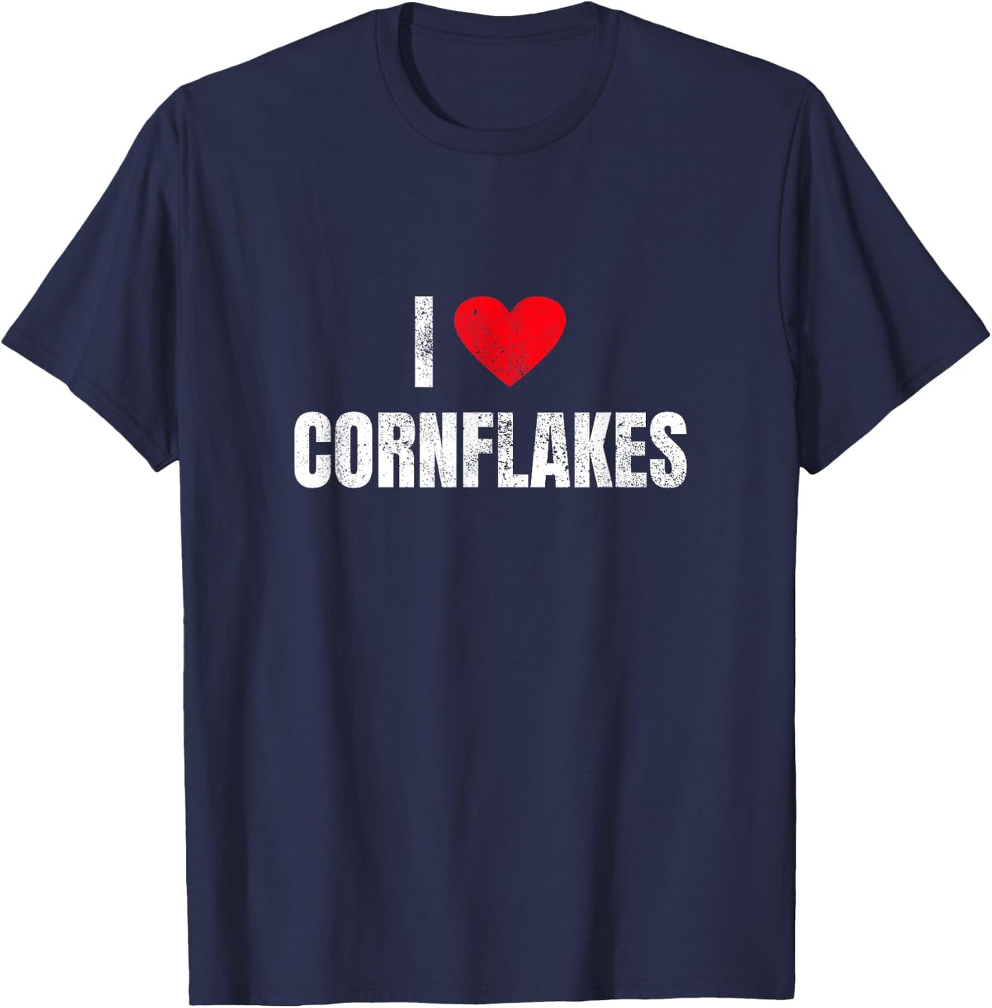 I Love Cornflakes Breakfast Riser Morning Group T-Shirt - T-Shirt | Navy