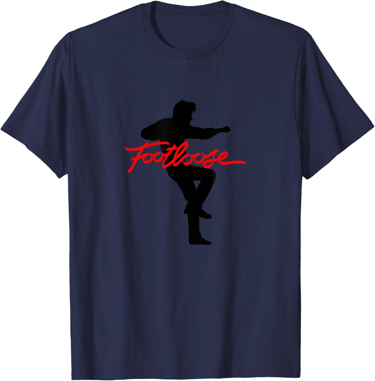 Footloose Silhouette and Logo T-Shirt - T-Shirt | Navy