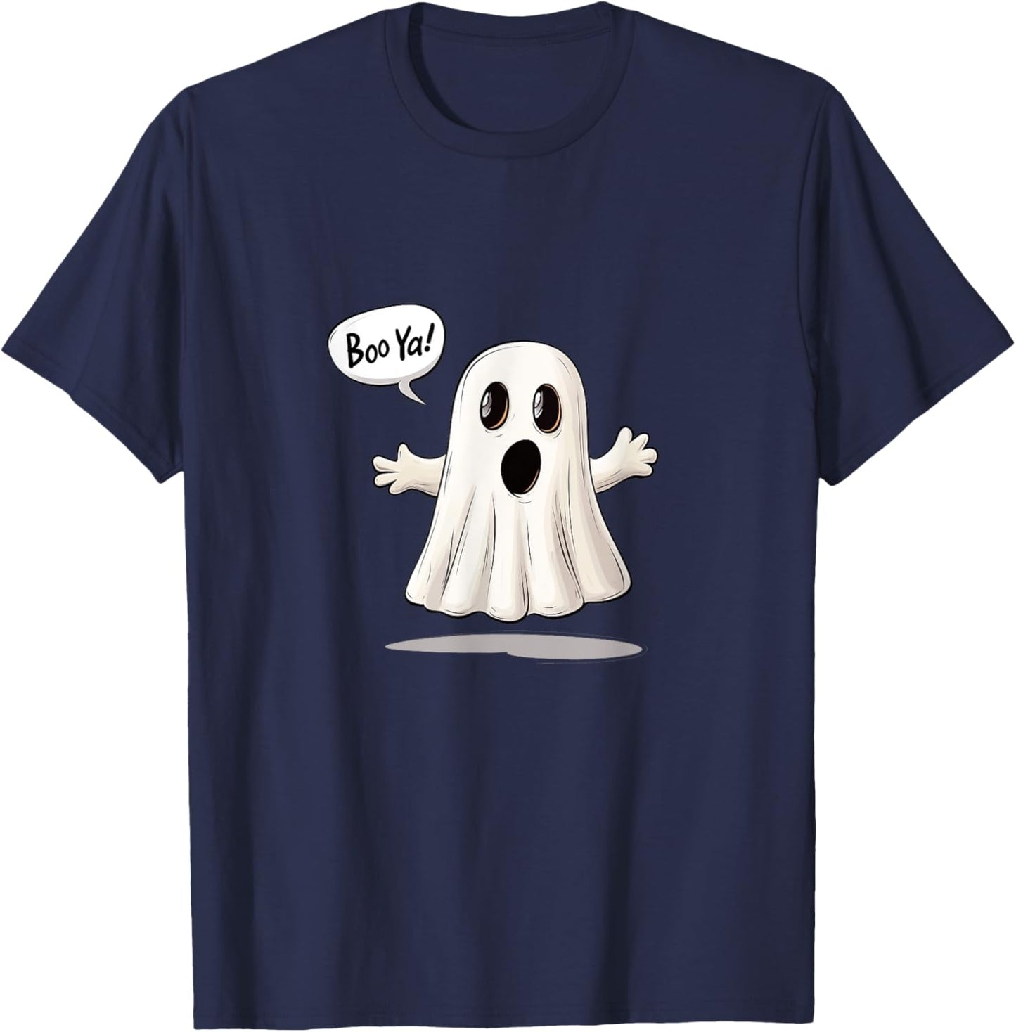 Cute Ghost Funny Halloween T-Shirt - T-Shirt | Navy