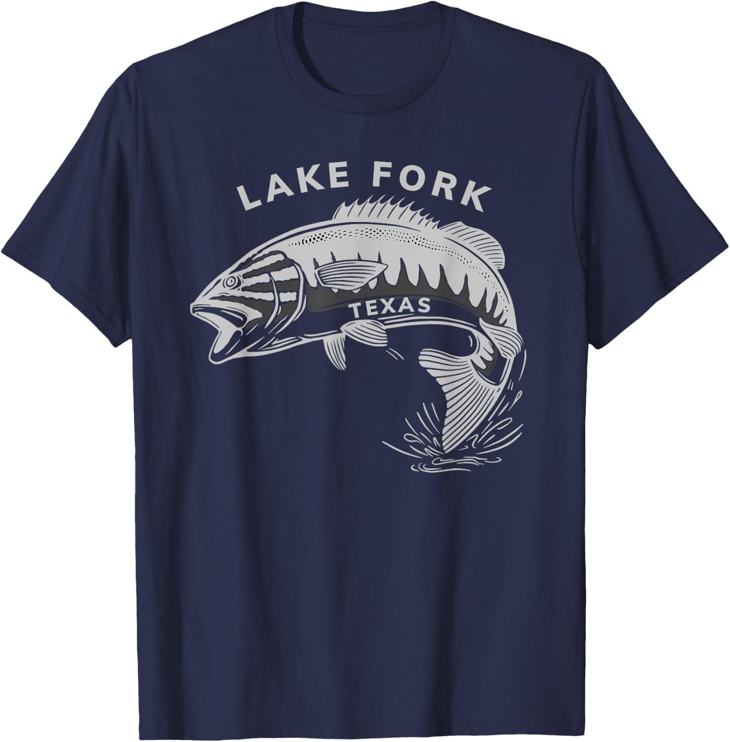 Lake Fork Texas T-Shirt - T-Shirt | Navy