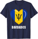 Barbados Flag Jersey | Barbadian T-Shirt - T-Shirt | Navy