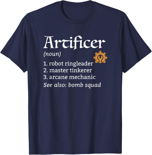 Artificer Definition T-Shirt - T-Shirt | Navy