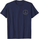 Peace sign hippie T-Shirt - T-Shirt | Navy
