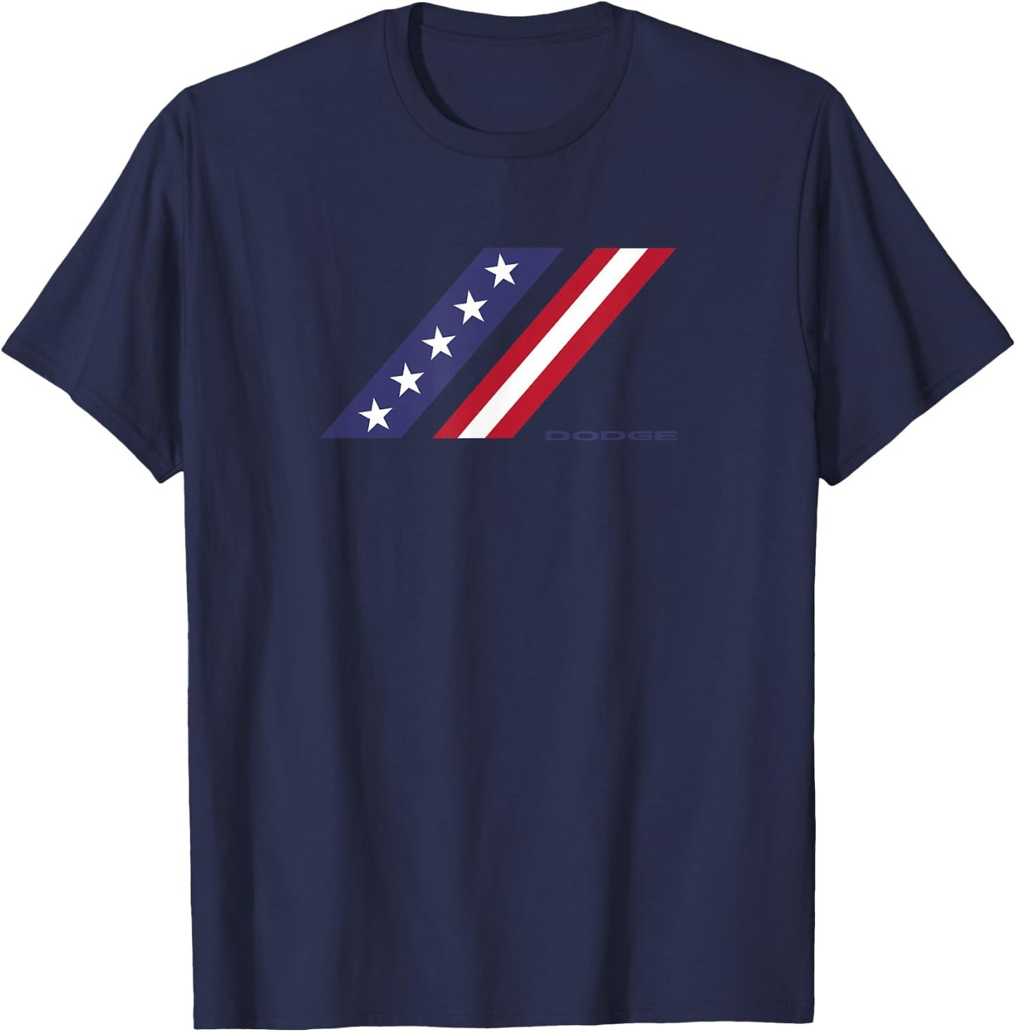 Dodge Stars and Stripes Rhombus Logo T-Shirt - T-Shirt | Navy