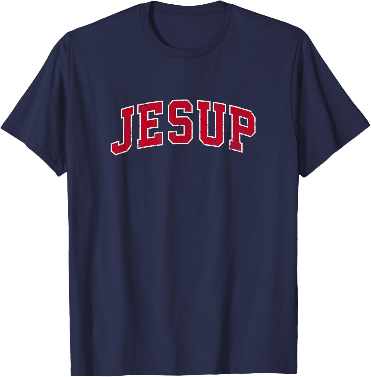 Jesup Georgia GA Vintage Sports Design Red Design T-Shirt - T-Shirt | Navy
