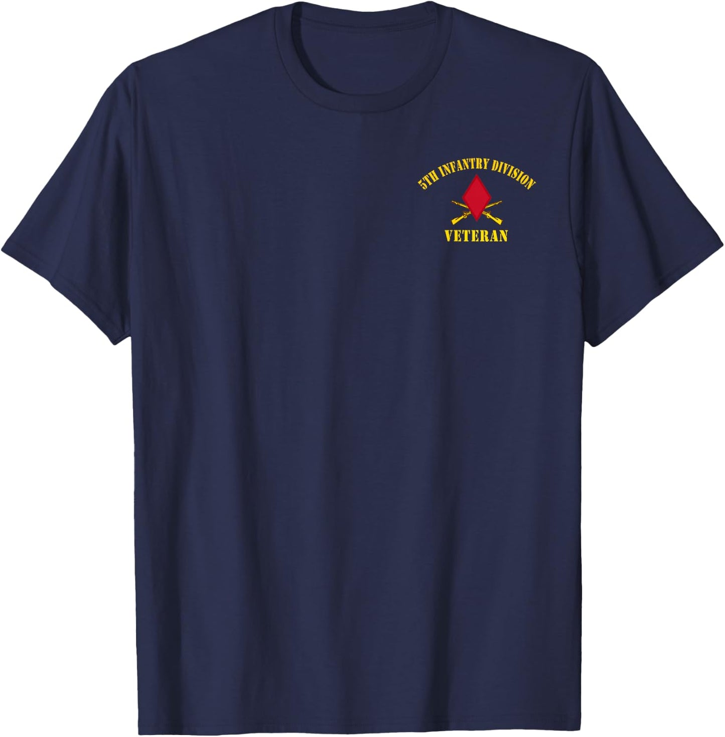 "Red Devils" 5th Infantry Division Shirt Veterans Day T-Shirt - T-Shirt | Navy