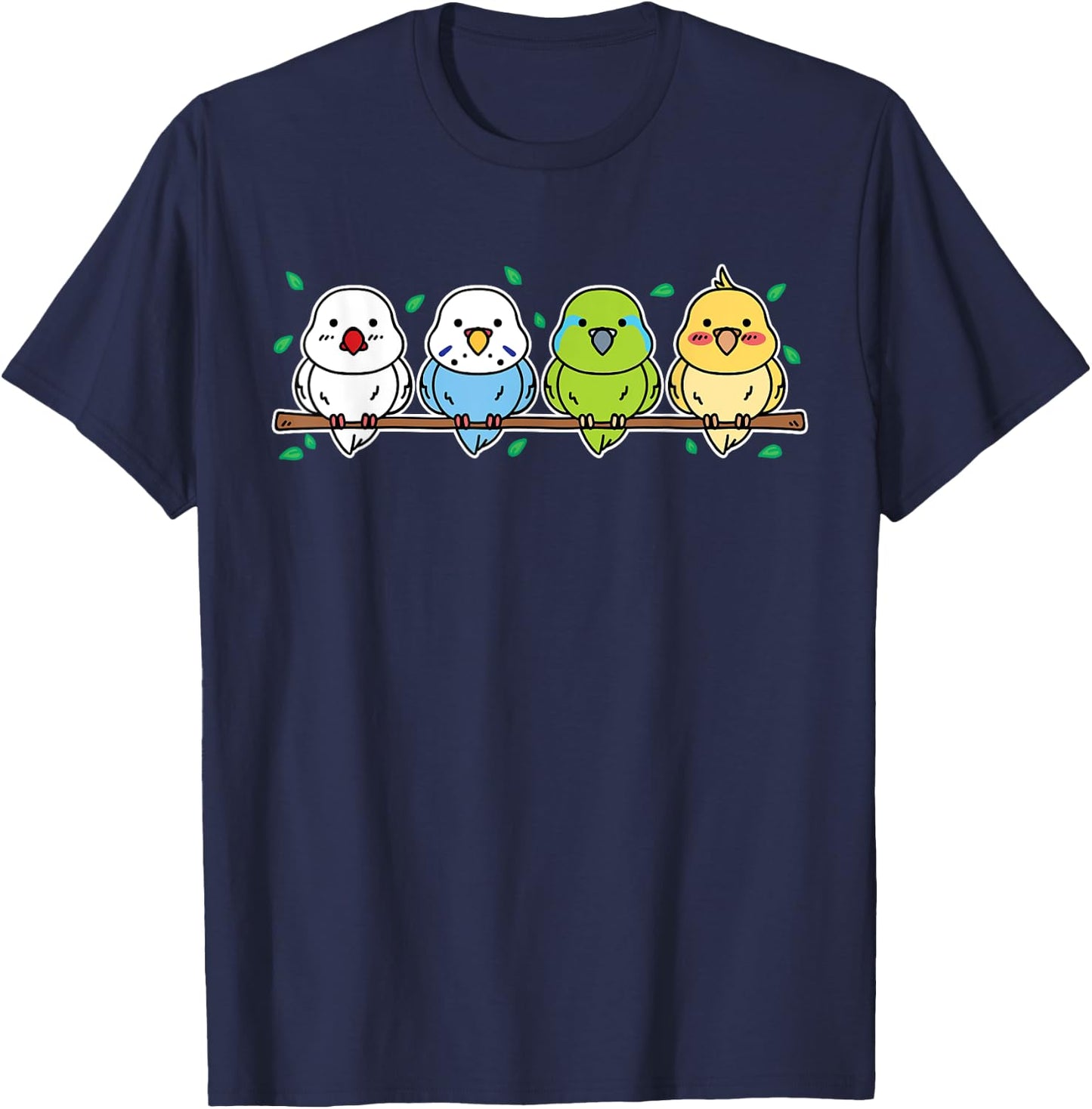Parakeet gifts for Parakeet Owners cute Budgie T-Shirt - T-Shirt | Navy