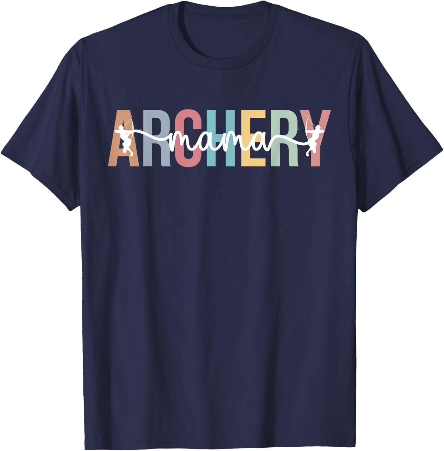Archery Mama Proud Archery Mom Of An Archer Mother T-Shirt - T-Shirt | Navy