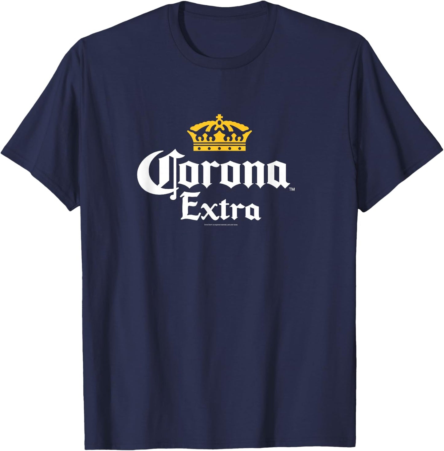 Officially Licensed Corona Extra Crown Logo T-Shirt - T-Shirt | Navy