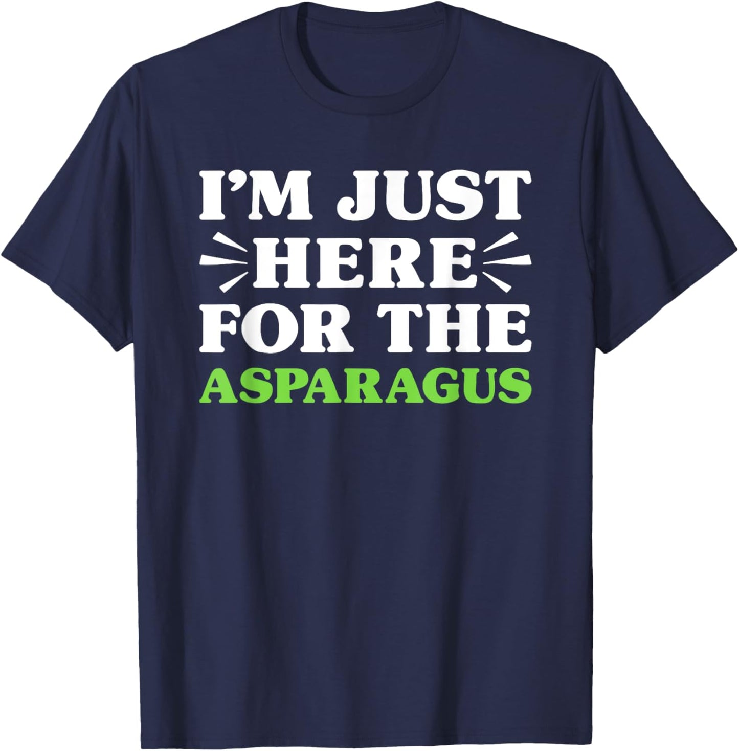Asparagus I Love Asparagus Funny Food Lover T-Shirt - T-Shirt | Navy