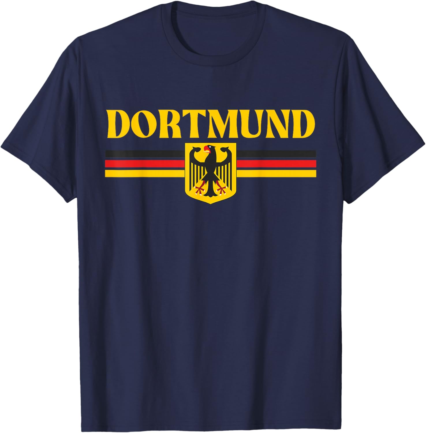 Dortmund Germany Flag, Dortmund T-Shirt - T-Shirt | Navy