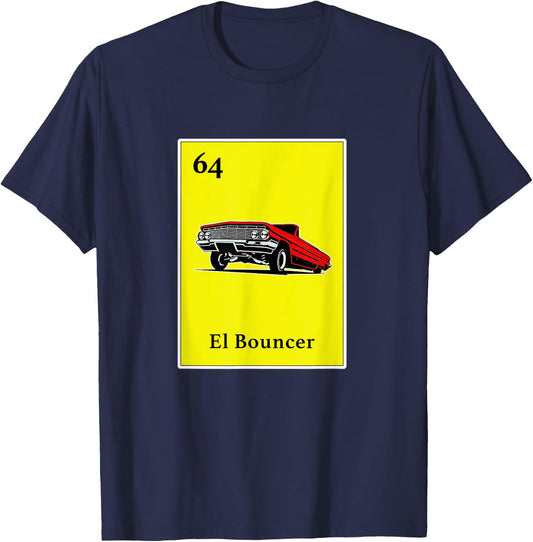 64 Impala El Bouncer Chicano Pride Shirt Mexican Kids Gifts T-Shirt - T-Shirt | Navy
