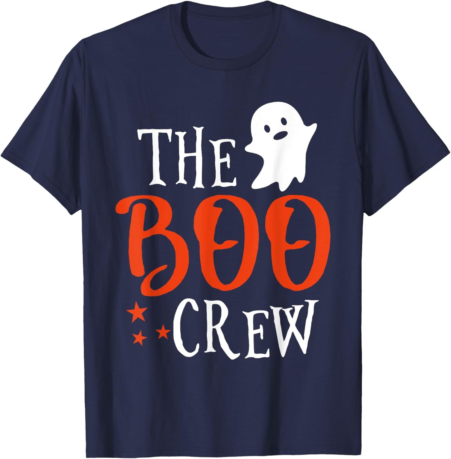 The Boo Crew Shirt - Scary Cute Ghost Halloween T-Shirt - T-Shirt | Navy