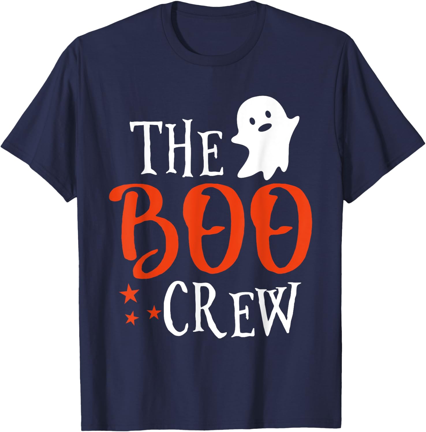 The Boo Crew Shirt - Scary Cute Ghost Halloween T-Shirt - T-Shirt | Navy