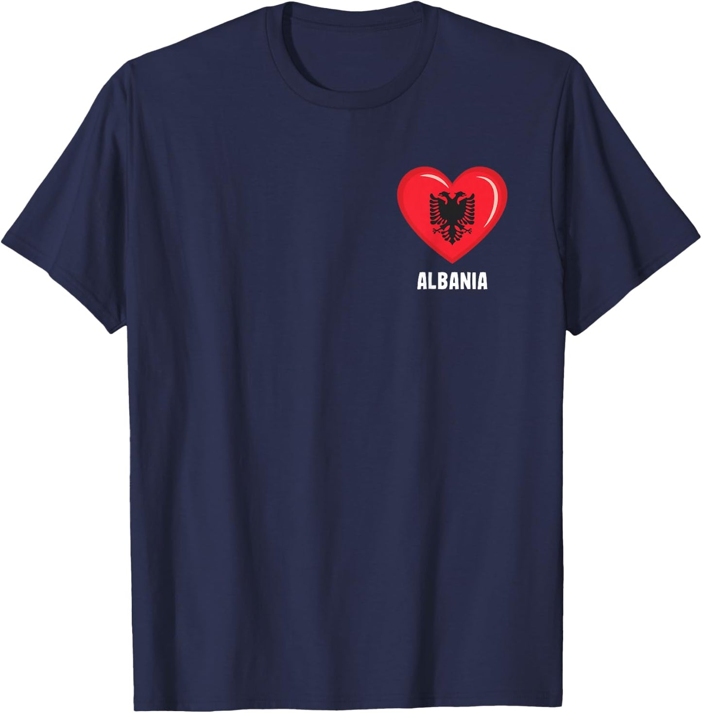 Albania Flag Shirt | Albanian T-Shirt - T-Shirt | Navy