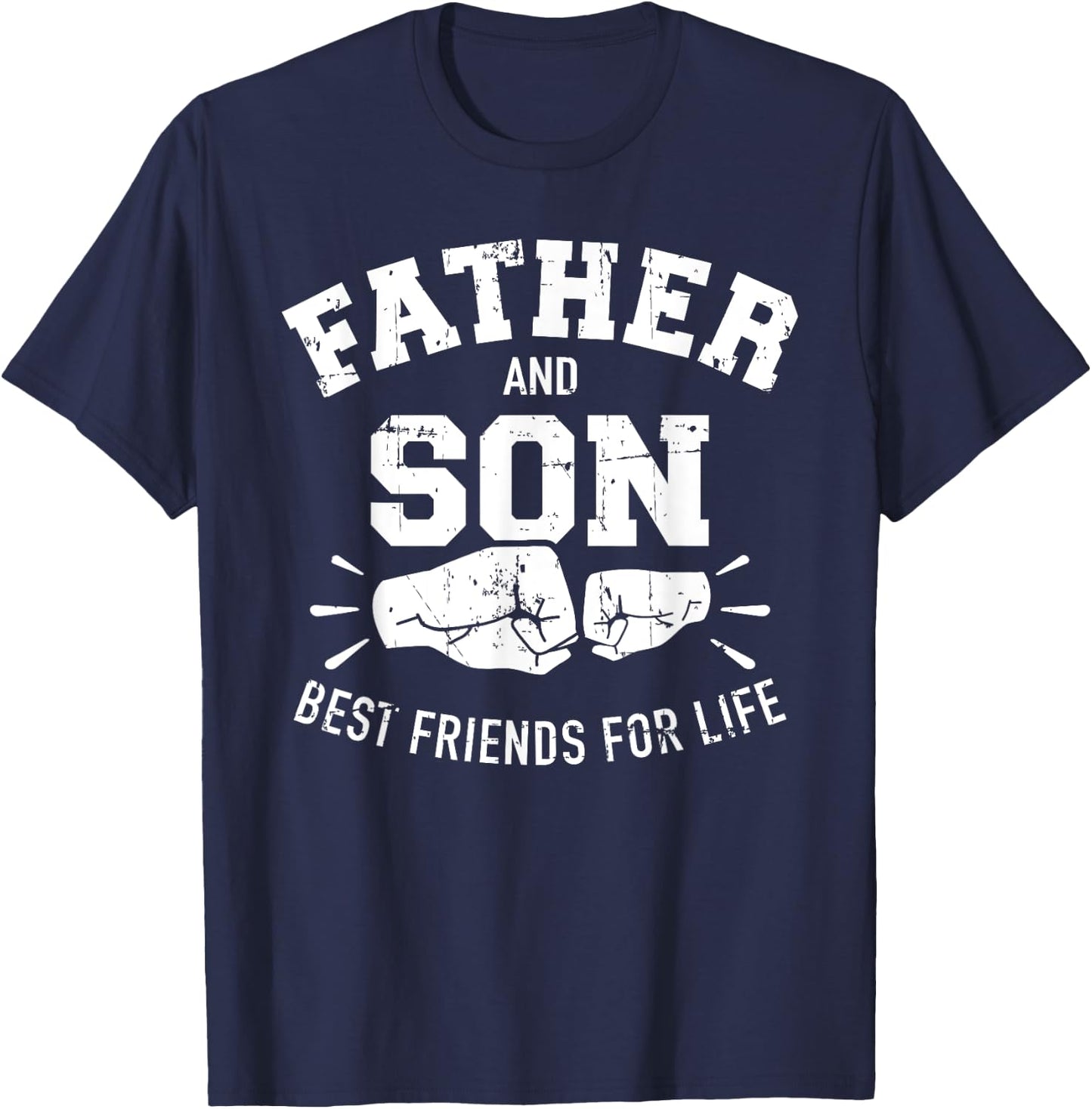 Father and son best friends for life T-Shirt - T-Shirt | Navy