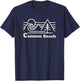 Cannon Beach Oregon Coast Retro Vintage Surfing Sunset T-Shirt - T-Shirt | Navy