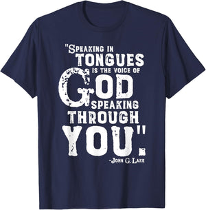 Speaking in Tongues T-Shirt - T-Shirt | Navy