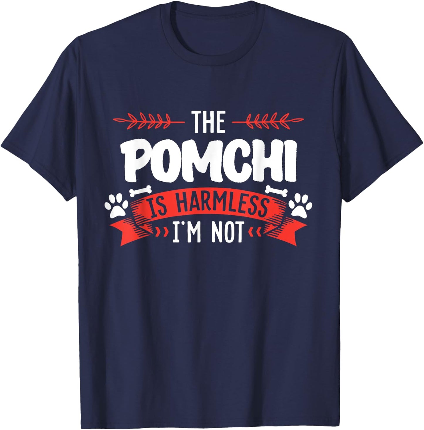 Pomchi Shirt Men Women Dog Mom Dog Lover T-Shirt - T-Shirt | Navy