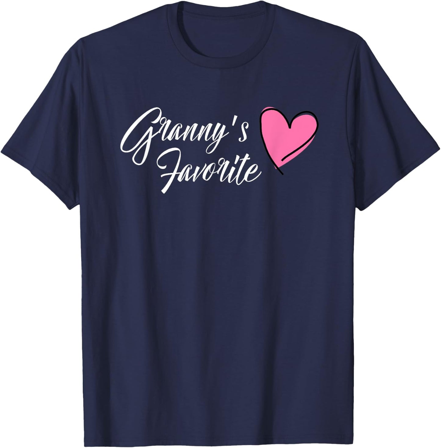GRANNY'S FAVORITE Granddaughter Heart T-Shirt - T-Shirt | Navy