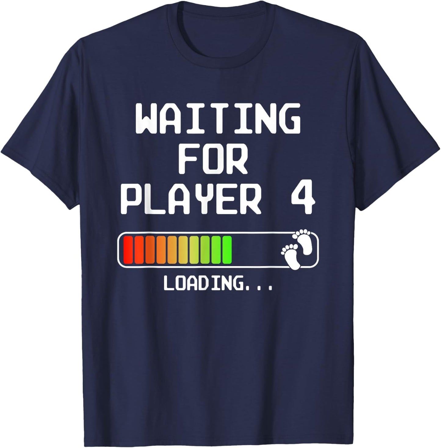 Gamer Pregnancy Announcement 2nd Baby Expectant Dad Player 4 T-Shirt - T-Shirt | Navy