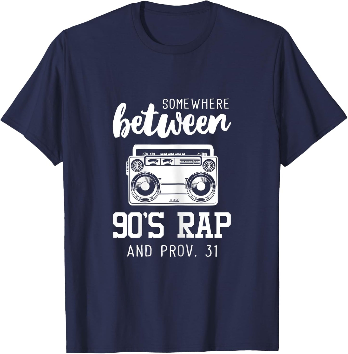 Proverbs 31 Shirt Bible Verse Christian Gift Funny T-Shirt - T-Shirt | Navy