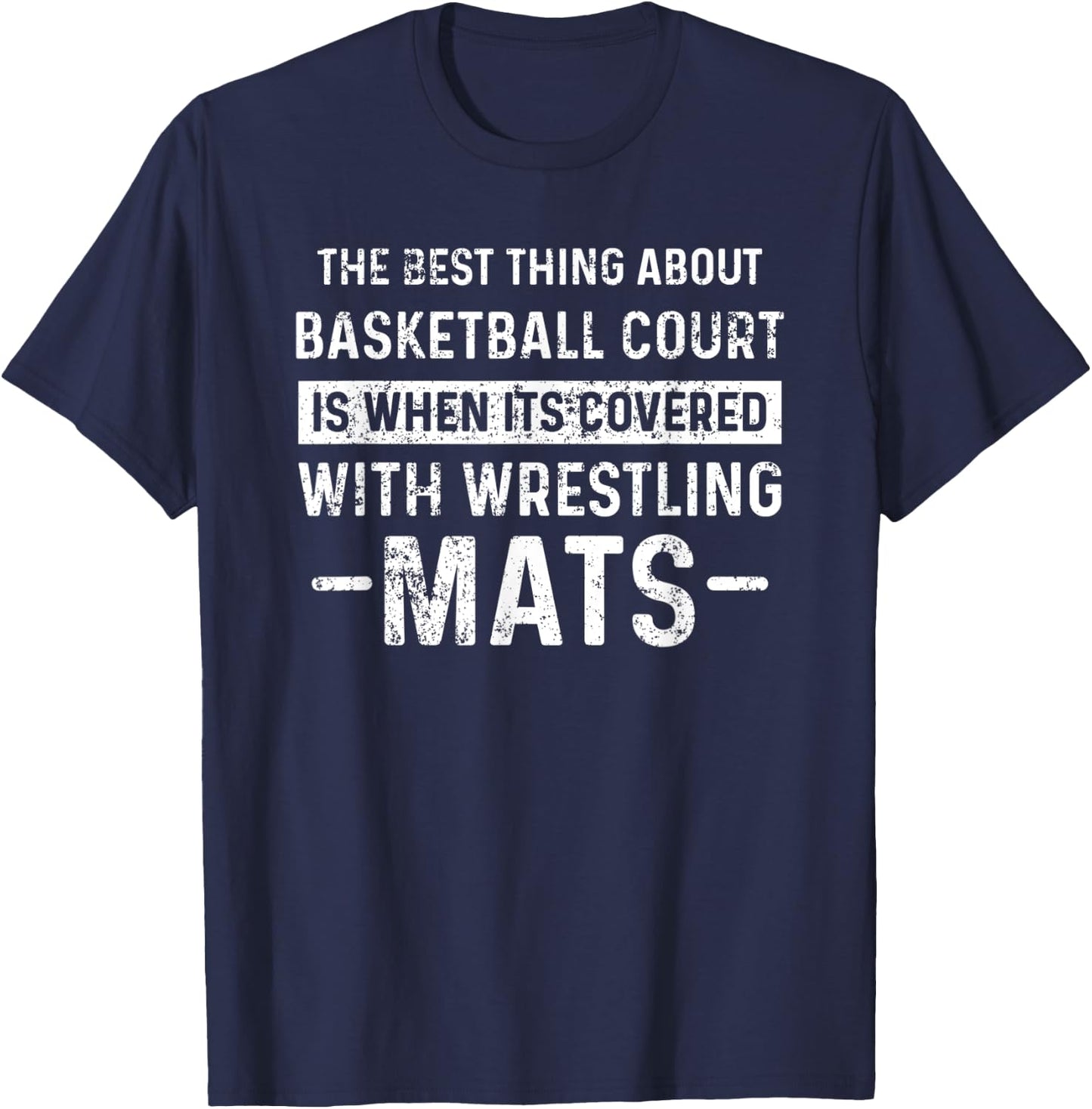 Wrestling Wrestler Wrestle Vintage T-Shirt - T-Shirt | Navy