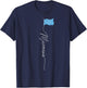 Micronesia Flag Gifts for Micronesian Patriots Micronesian Flag , -Adults, Black, Small, Short Sleeve T-Shirt - T-Shirt | Navy