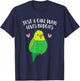 Just a Girl Who Loves Budgies Cute Birds Love Budgie T-Shirt - T-Shirt | Navy