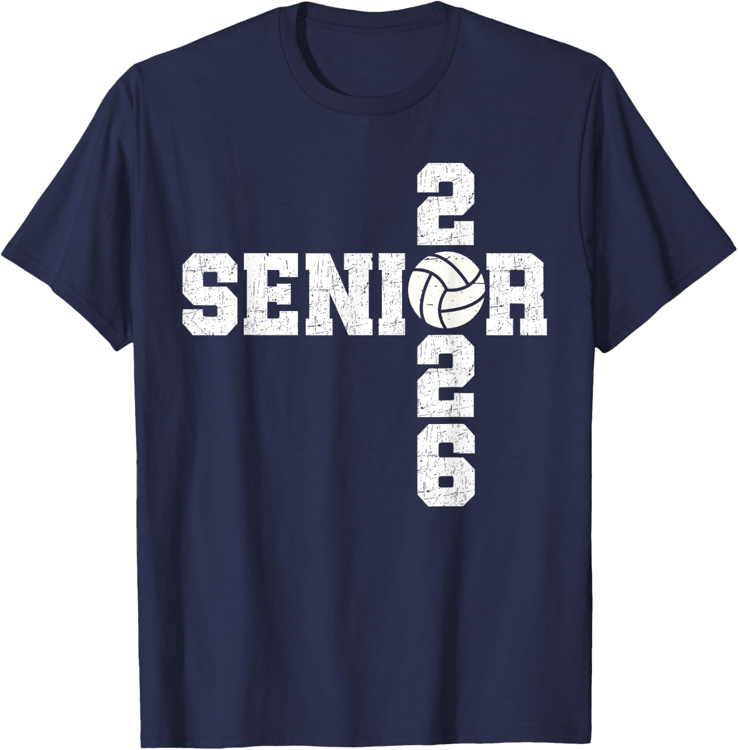 Senior Class of 2026 Volleyball Seniors Back to School 2026 T-Shirt - T-Shirt | Navy