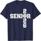 Senior Class of 2026 Volleyball Seniors Back to School 2026 T-Shirt - T-Shirt | Navy