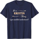 It's a KRISTIN Thing, You Wouldn't Understand | Name Gift T-Shirt - T-Shirt | Navy