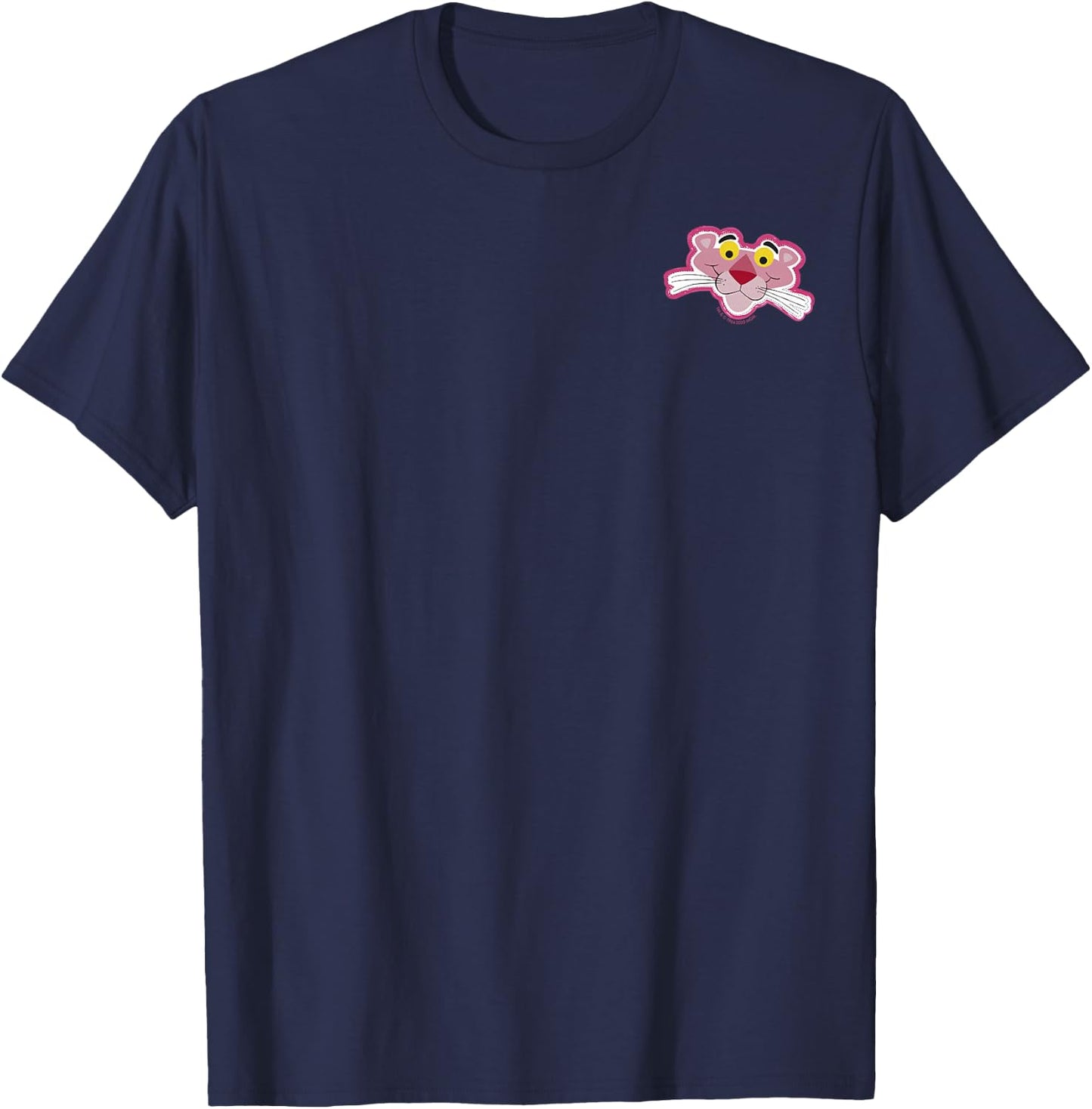The Pink Panther Left Chest Patch T-Shirt - T-Shirt | Navy