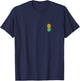 Subtle for Swingers Upside Down Pineapple T-Shirt - T-Shirt | Navy