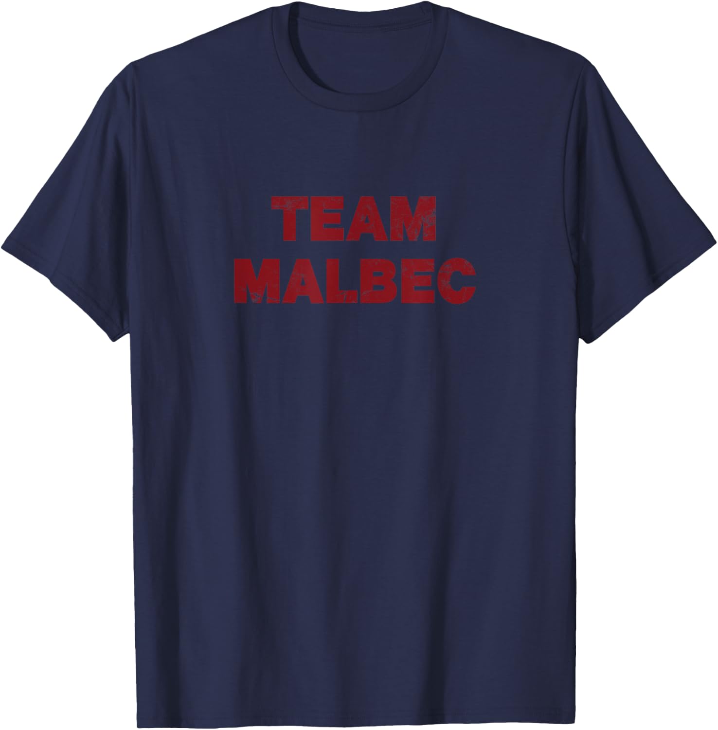 Team Malbec (Vintage) - Wine T-Shirt - T-Shirt | Navy