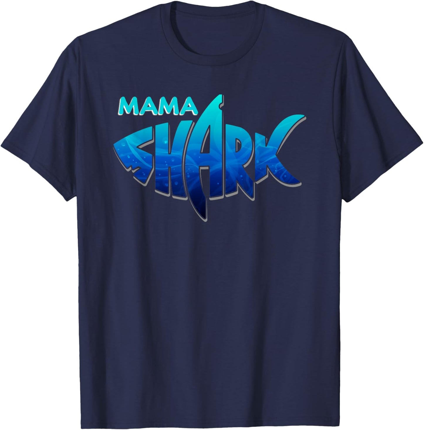 Mama Shark Shirt Family Matching Mother's Day Gift T-Shirt - T-Shirt | Navy