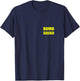 Bomb Squad Front And Back Dual Side Print Police Uniform T-Shirt - T-Shirt | Navy
