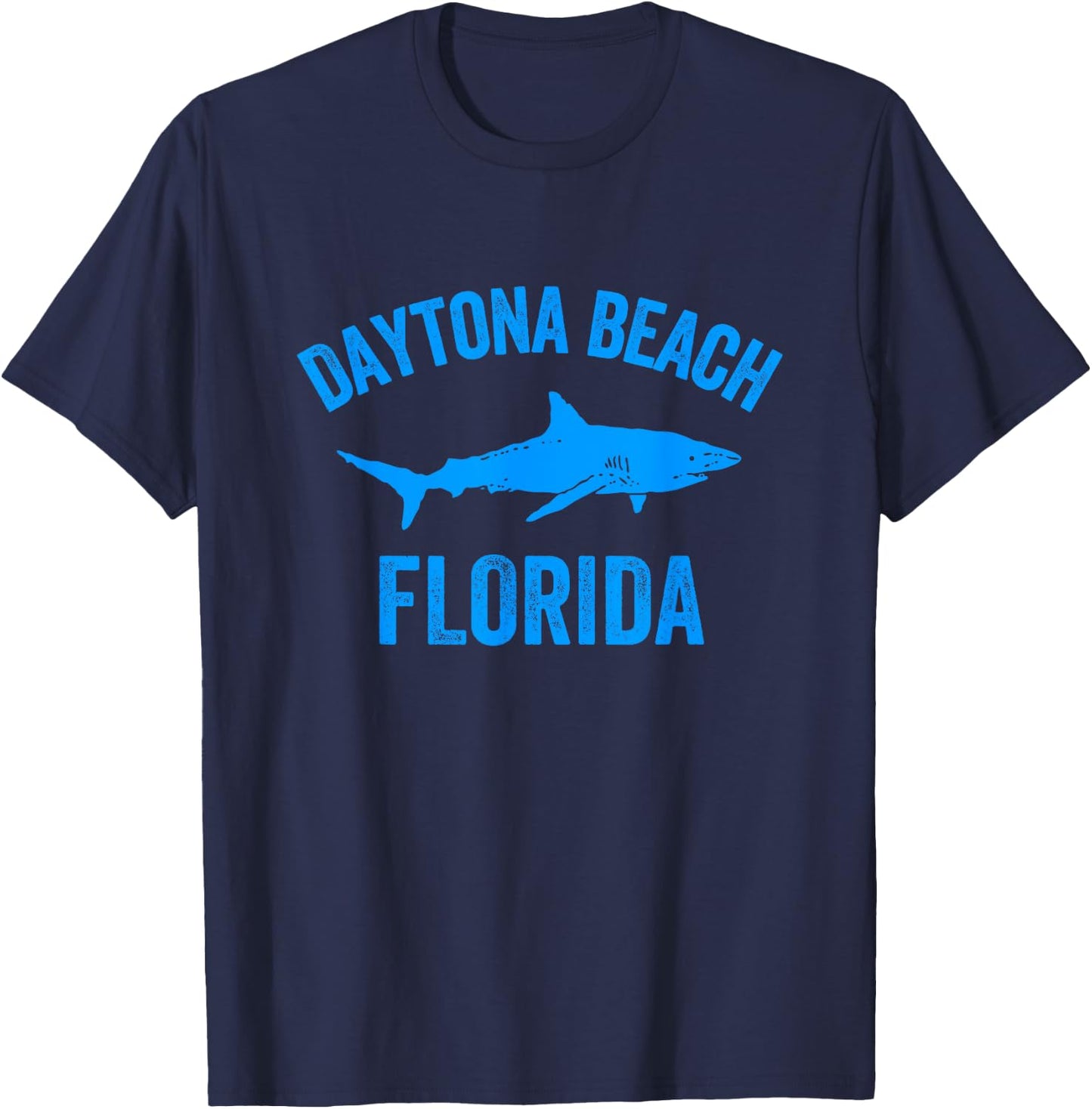 Daytona Beach Shark | Daytona Beach Florida Gift Men Women Girls Kids T-Shirt - T-Shirt | Navy