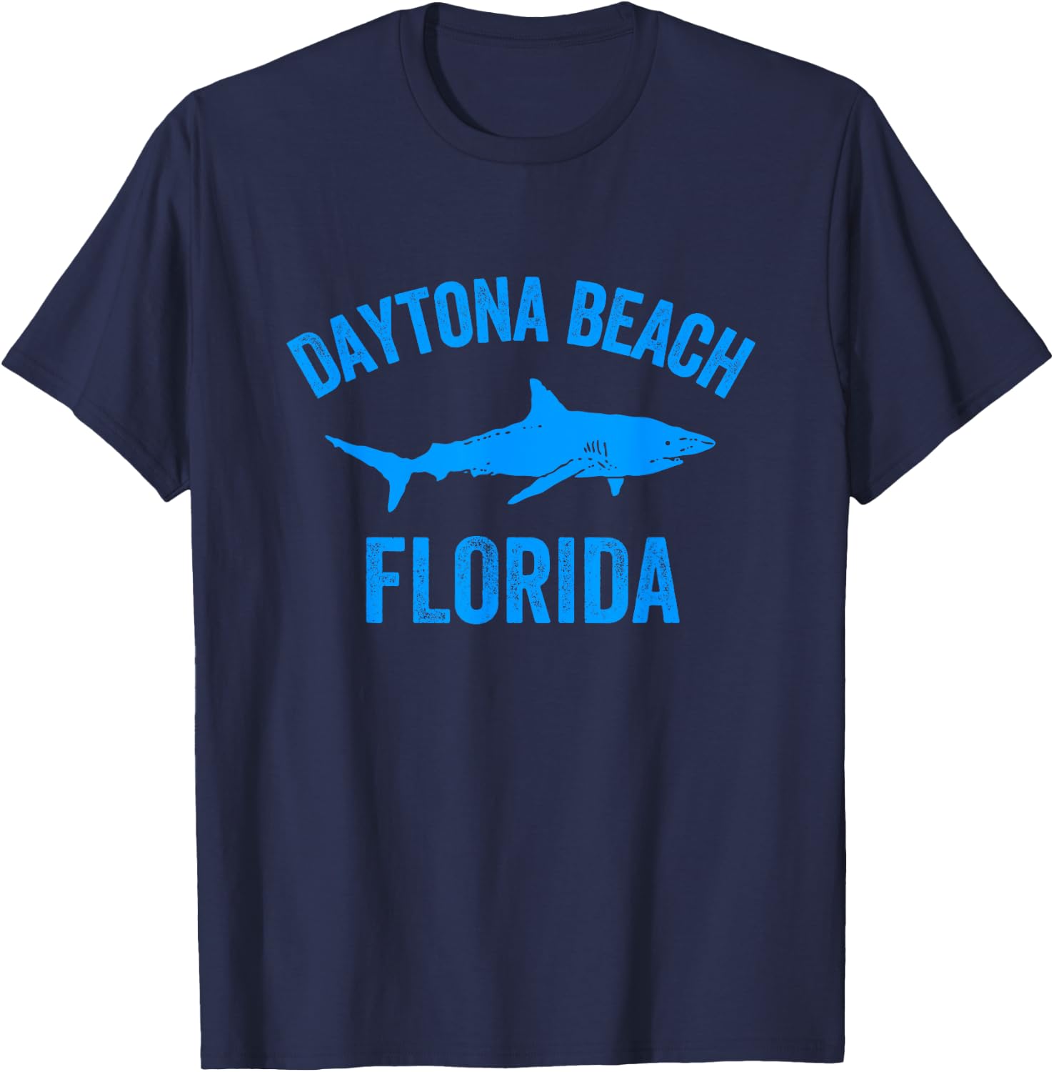 Daytona Beach Shark | Daytona Beach Florida Gift Men Women Girls Kids T-Shirt - T-Shirt | Navy