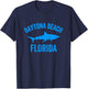 Daytona Beach Shark | Daytona Beach Florida Gift Men Women Girls Kids T-Shirt - T-Shirt | Navy