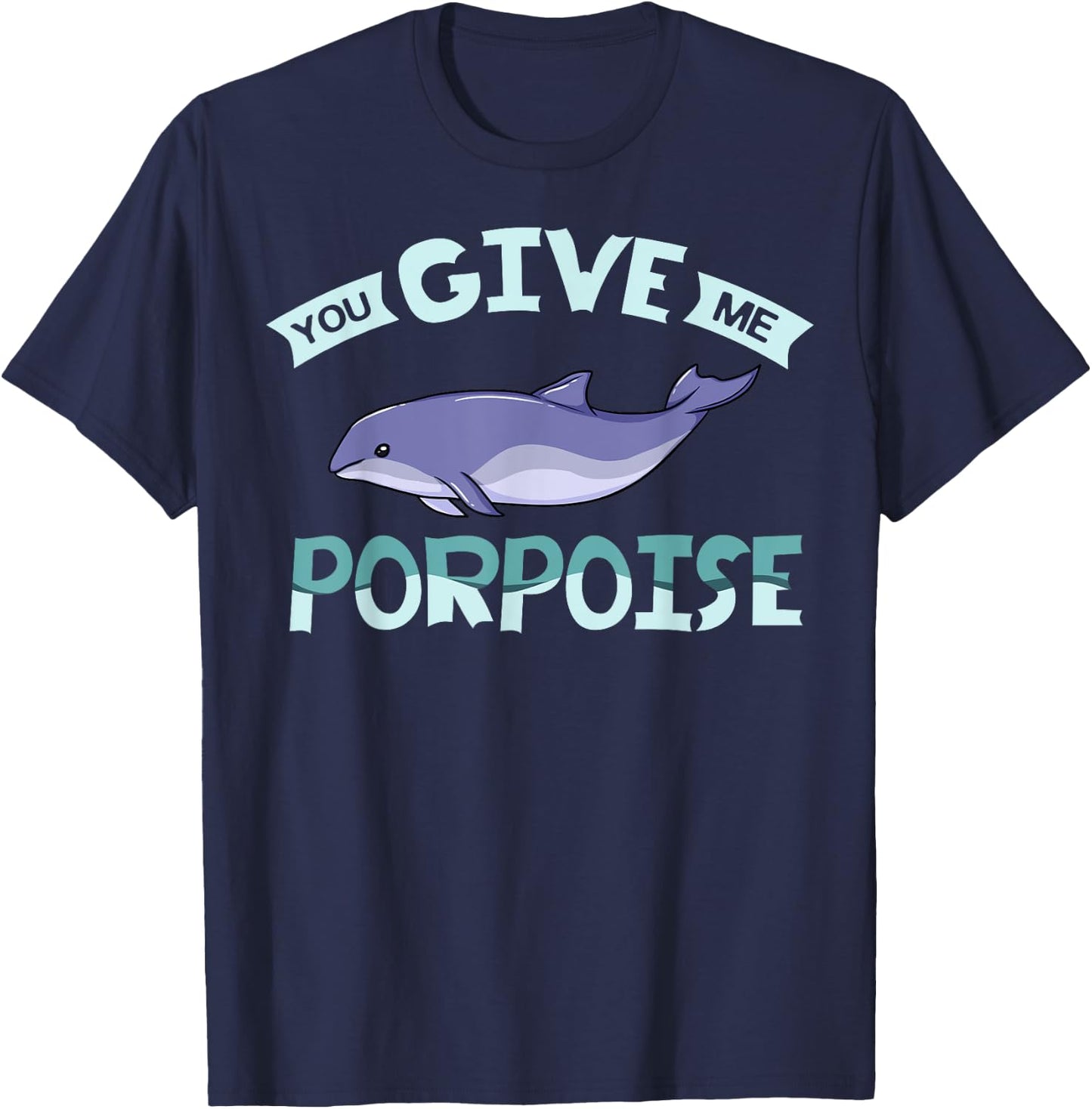 Vaquita Porpoise Dolphin Marine Biologist T-Shirt - T-Shirt | Navy