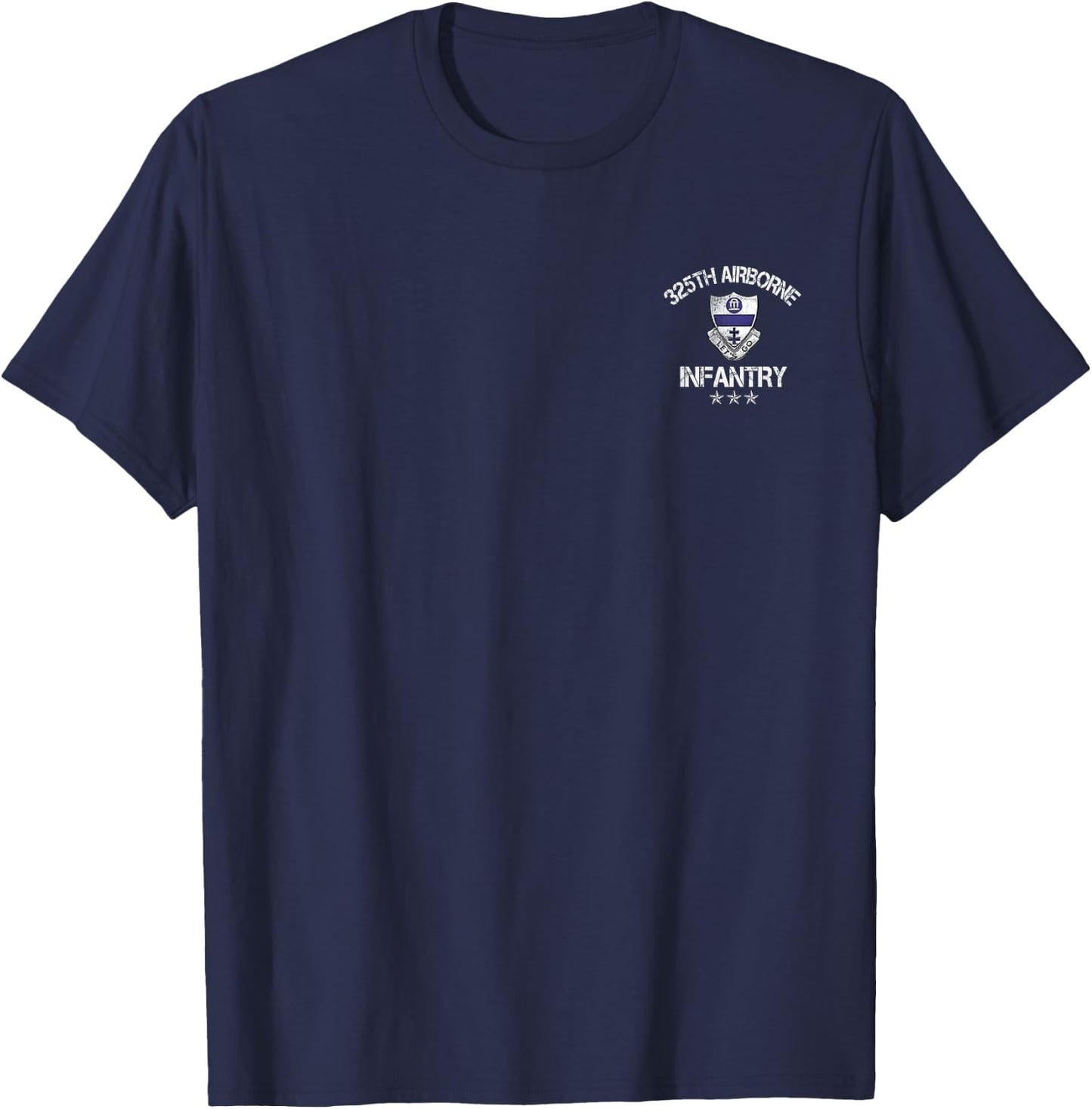 325th Airborne Infantry Regiment Veteran 4th Of July T-Shirt - T-Shirt | Navy