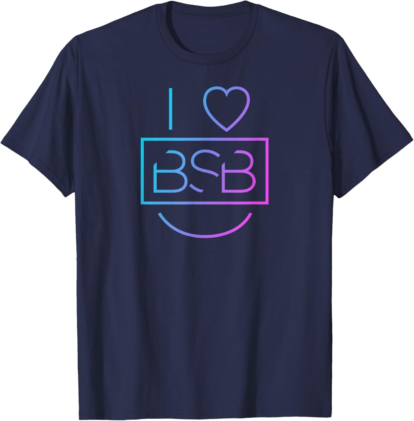 Backstreet Boys - I Heart BSB T-Shirt - T-Shirt | Navy