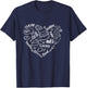 Bakery Heart Shape Baker Baking Lover Cooking Mom Life T-Shirt - T-Shirt | Navy