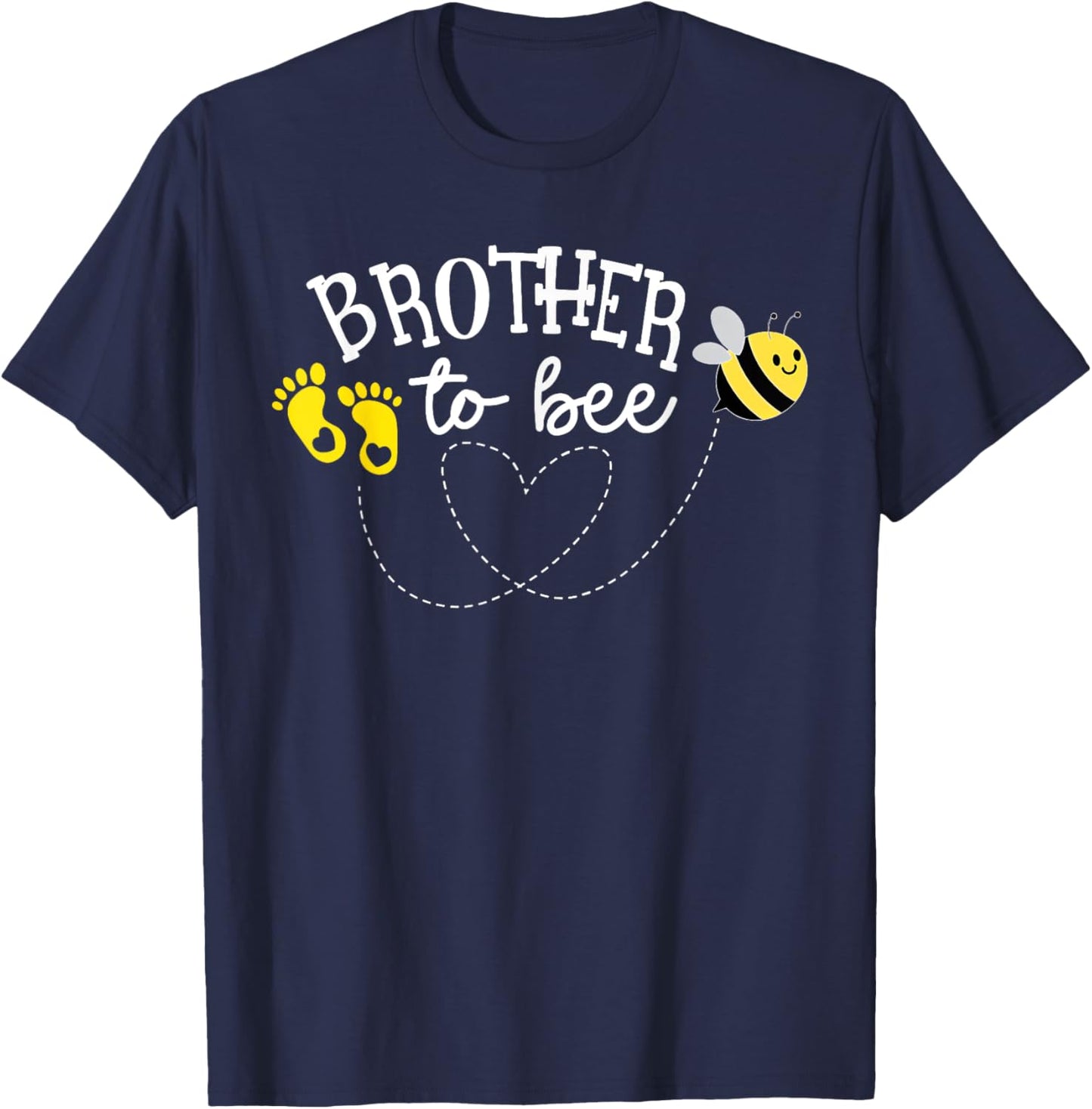 Brother to Bee Pregnancy Announcement Baby Shower T-Shirt - T-Shirt | Navy